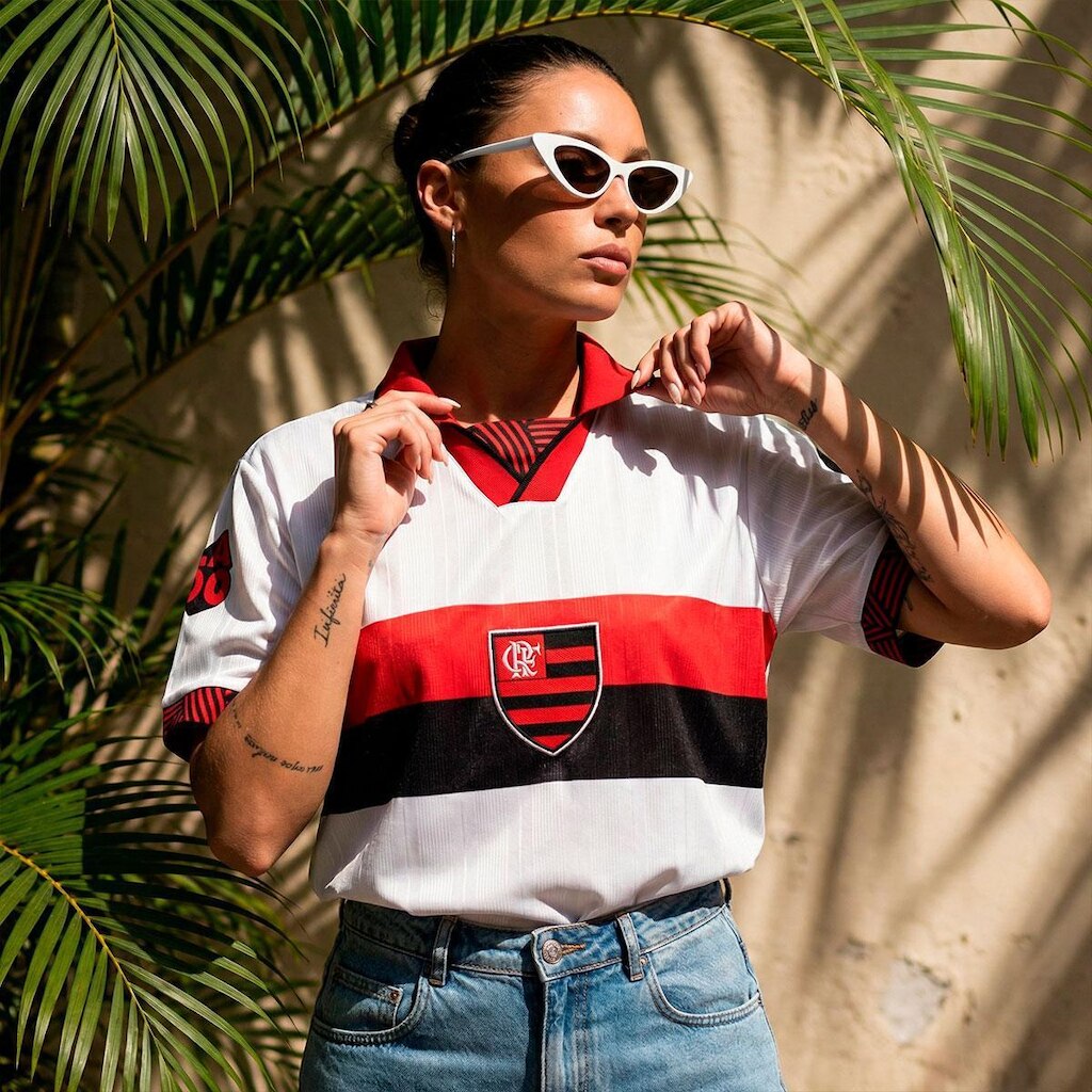 Camisa Flamengo Retrô 1996 Away Feminina