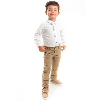 Camisa Infantil Básica Manga Longa Masculina