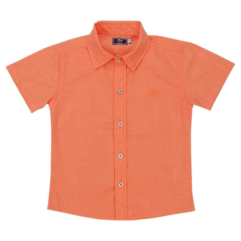 Camisa Infantil Look Jeans Tricoline Collor - 01 - VERDE