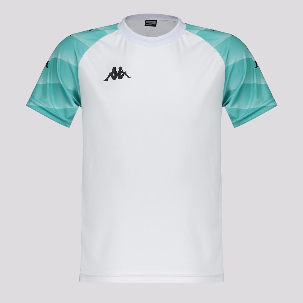 Camisa Kappa Raglany Juvenil Branca