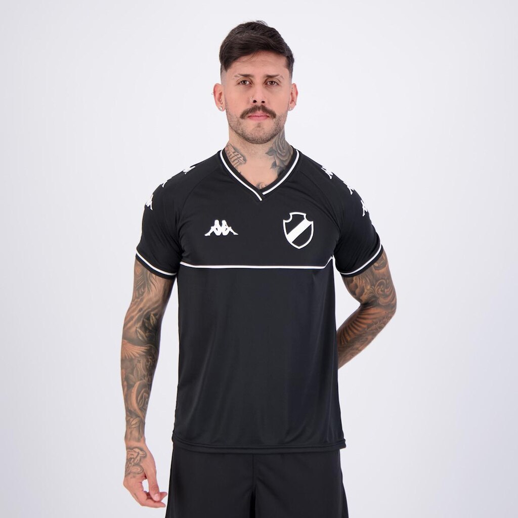 Camisa Kappa Vasco Supporter Monochromatic Masculina