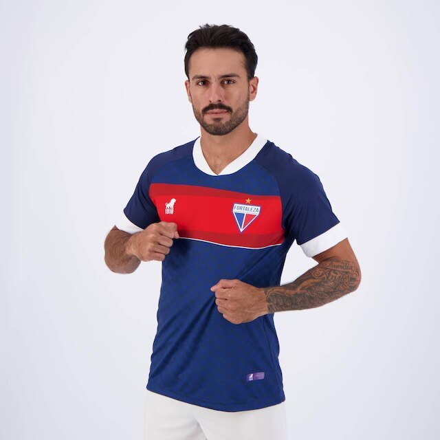 Camisa Leão 1918 Fortaleza Prime Marinho
