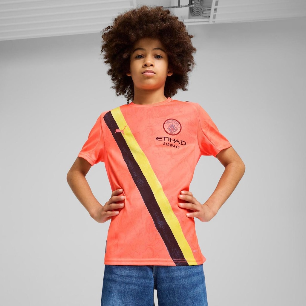 Camisa Manchester City Infantil Puma Torcedor x Kidsuper