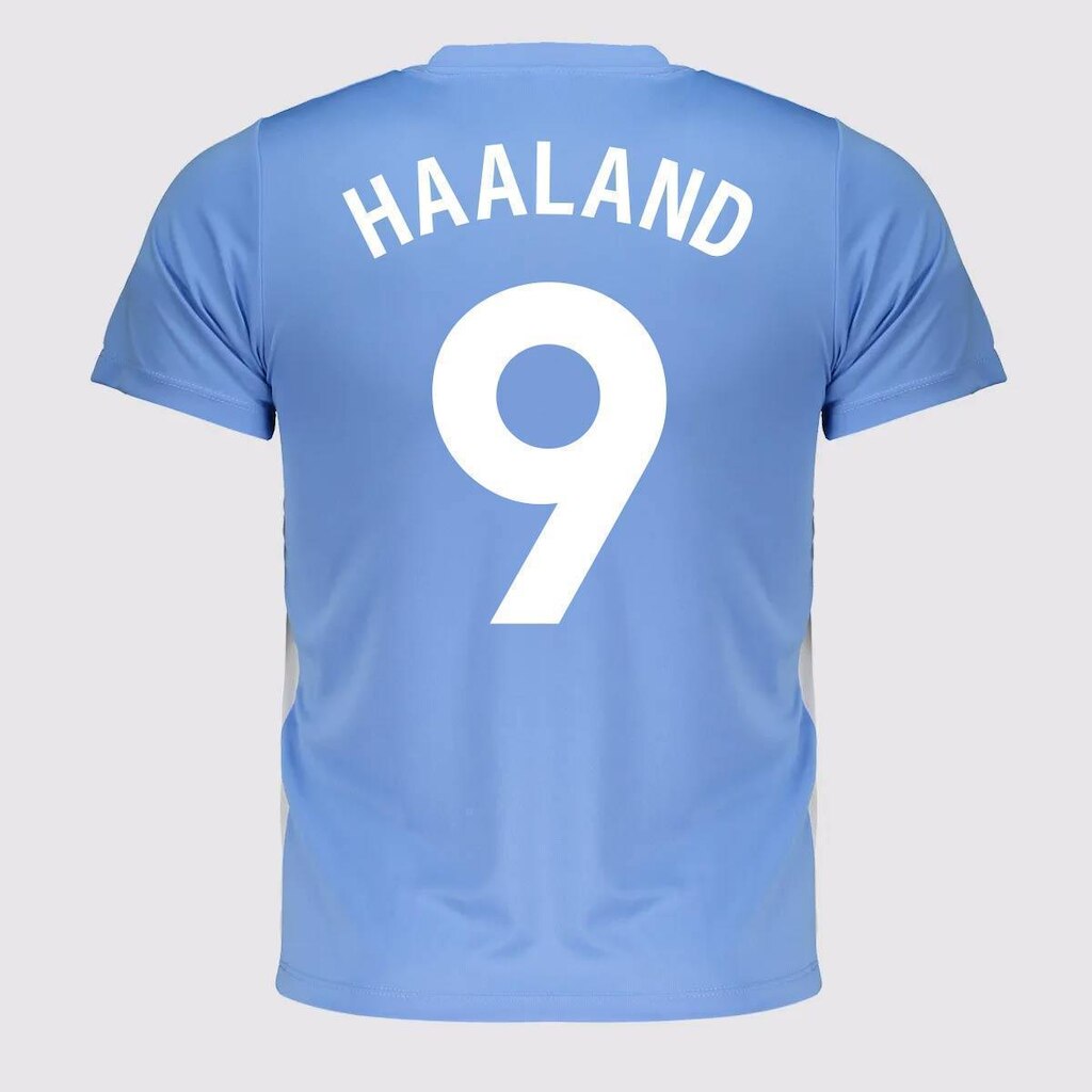 Camisa Manchester City Shield Juvenil  9 Haaland