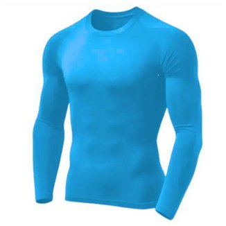 Camisa Masculina Manga Longa Malha Fria Térmica Segunda Pele cor:;Tamanho:P