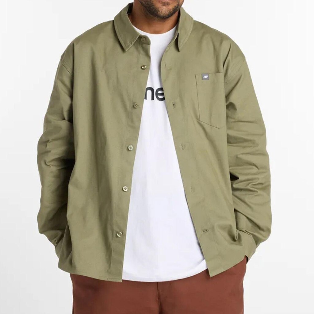 Camisa New Balance Numeric Botton Up Green