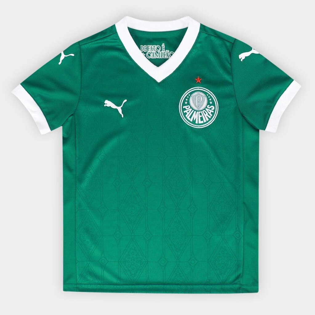 Camisa Palmeiras I 25/26 s/n Torcedor Puma Infantil