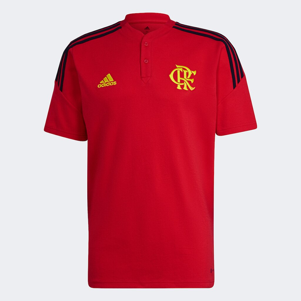Camisa Polo Flamengo Comissão Técnica Adidas Masculina