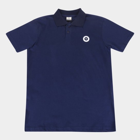 Camisa Polo Juvenil Nicoboco Smeargle Masculina - Marinho