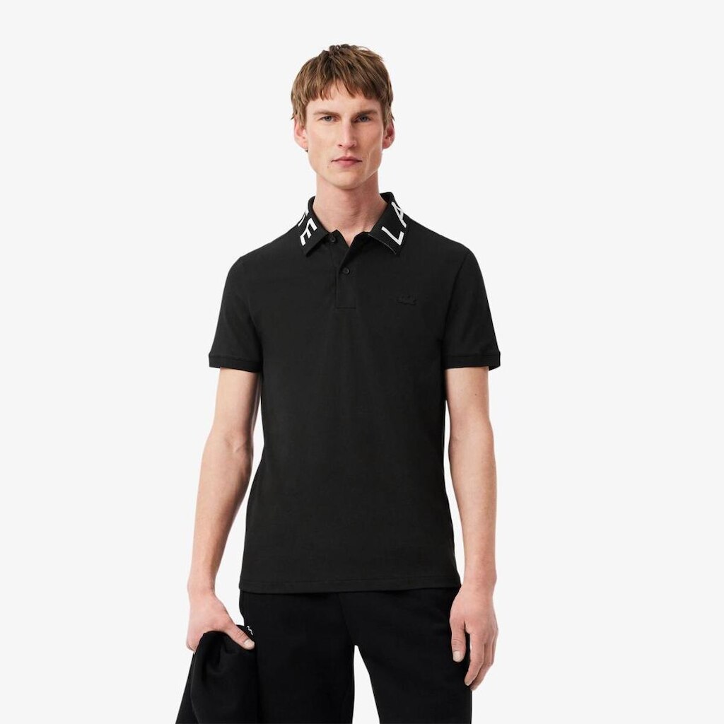 Camisa Polo Lacoste Jacquard Branded Masculina