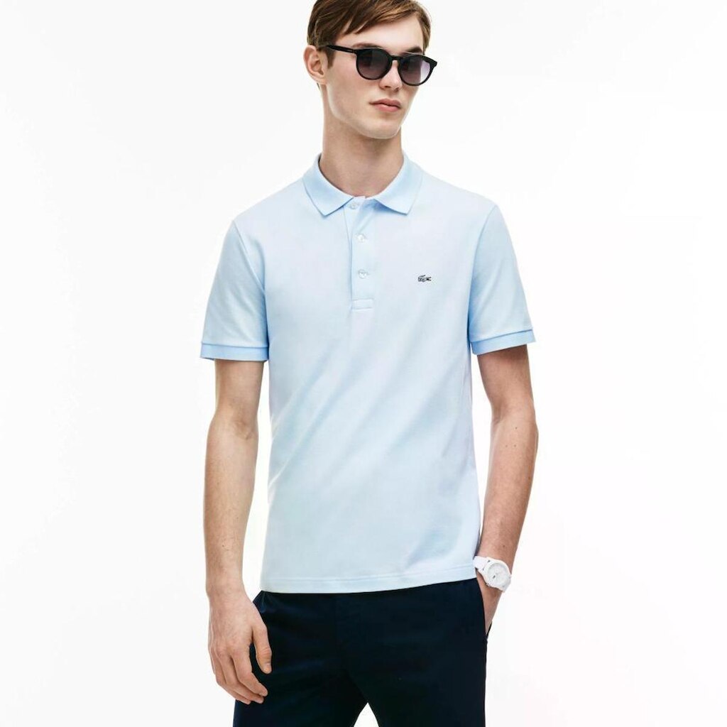 Camisa Polo Lacoste Piqué De Algodão Stretch
