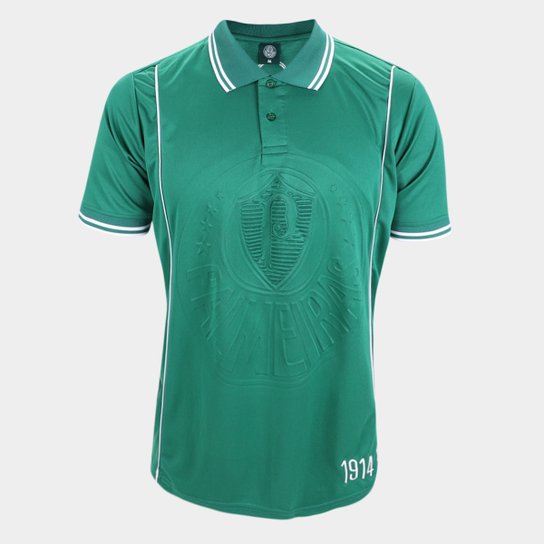 Camisa Polo Palmeiras SPR Masculina - Verde+Branco Menor preço em Camisa Polo Palmeiras SPR Masculina - Verde+Branco