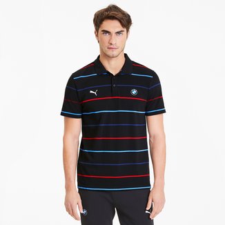 Camisa Polo Puma BMW MMS Striped Masculina 