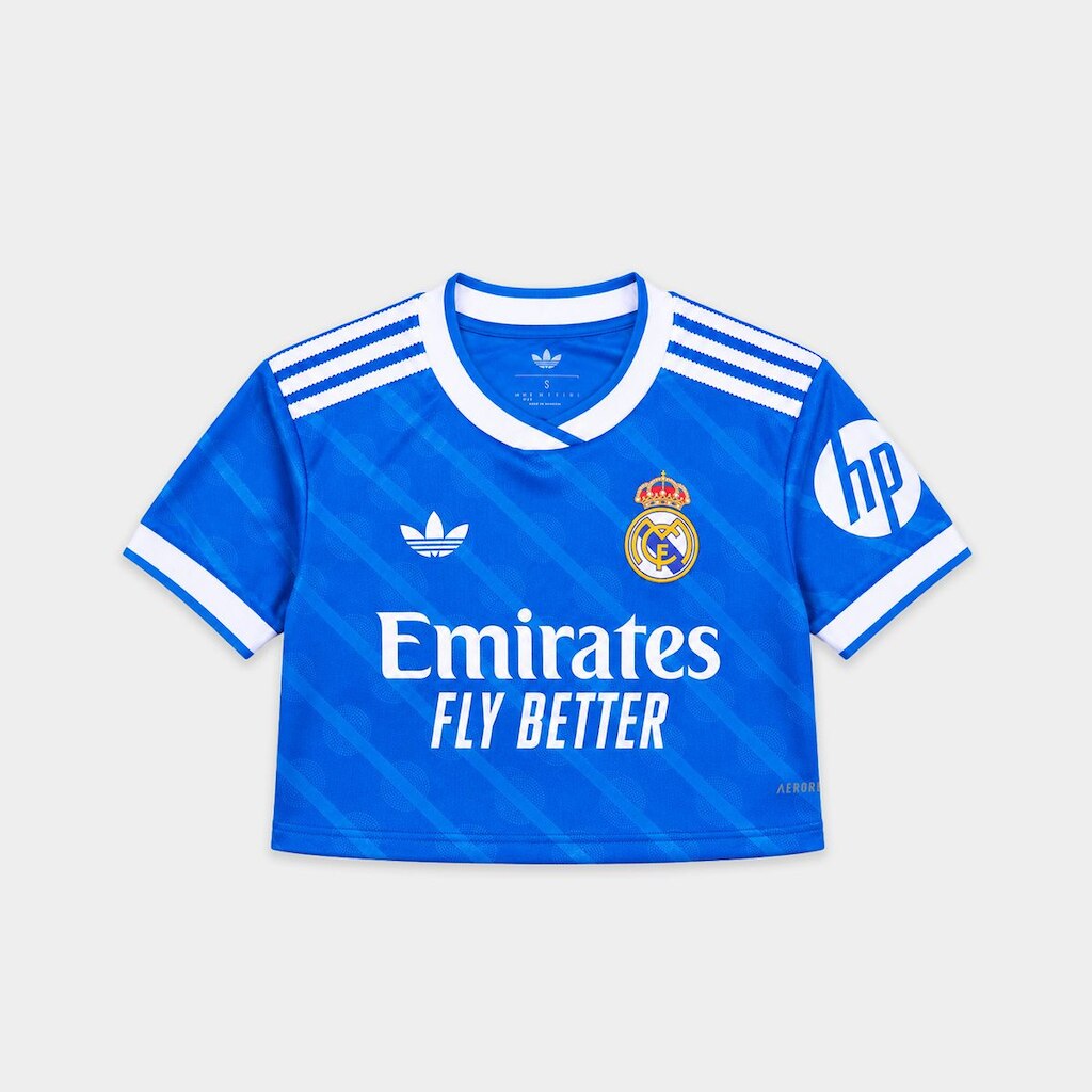 Camisa Real Madrid Third 25/26 s/n Torcedor Cropped Adidas Feminina