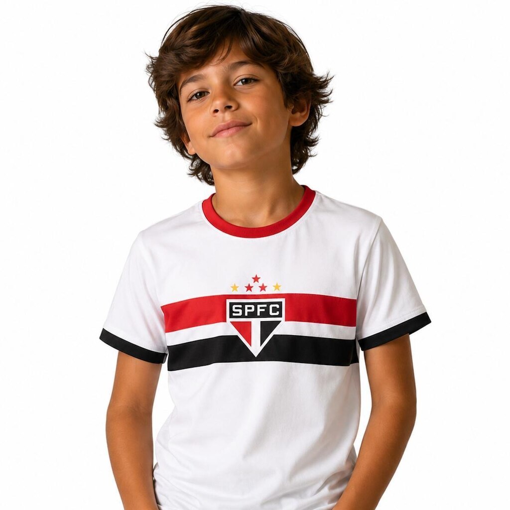 Camisa São Paulo Stencil - Infantil