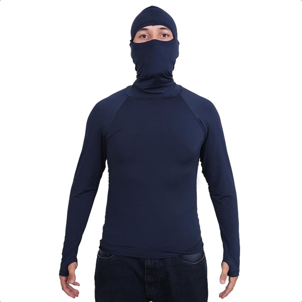 Camisa Segunda Pele Manga Longa Térmica Proteção Uv Solar