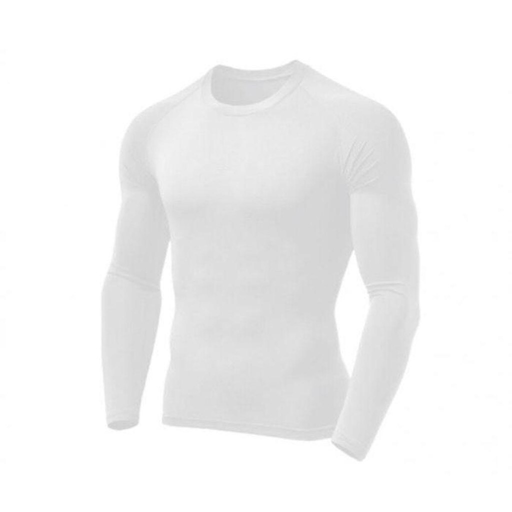 Camisa témica feminina e masculina segunda pele Branca proteção UV