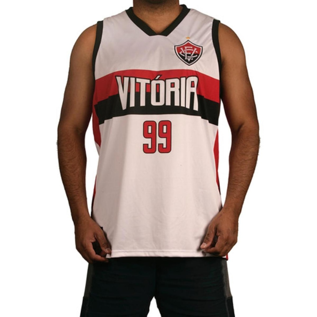 Camisa Vitória Regata Basquete Masculina Barradão 99