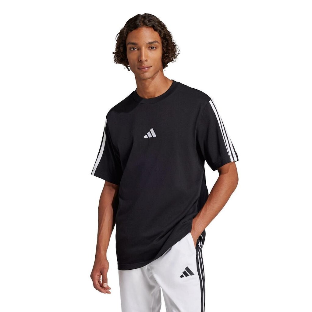 Camiseta Adidas Casual 3 Listras Masculina