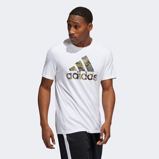 Camiseta Adidas Logo Camuflada Masculina