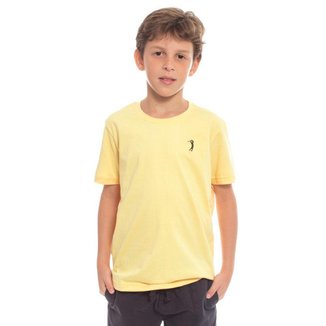 Camiseta Aleatory Infantil Básica New Amarela