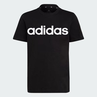 Camiseta Algodão Essentials Linear Logo Infantil - adidas HR6400