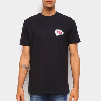 Camiseta Black Pack NFL Kansas City Chiefs New Era Logo Shield Masculina