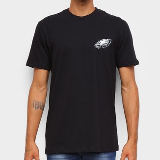 Camiseta Black Pack NFL Philadelphia Eagles New Era Logo Shield Masculina