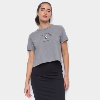 Camiseta Colcci Cropped Disney Mickey Feminina