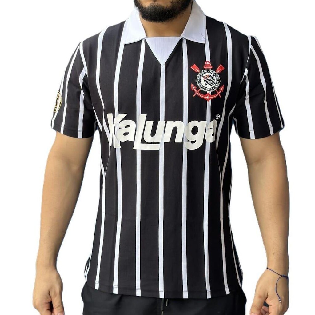 Camiseta Corinthians Retrô Kalunga 80209 Listrada