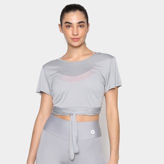 Camiseta Cropped Área Sports Plural Feminina