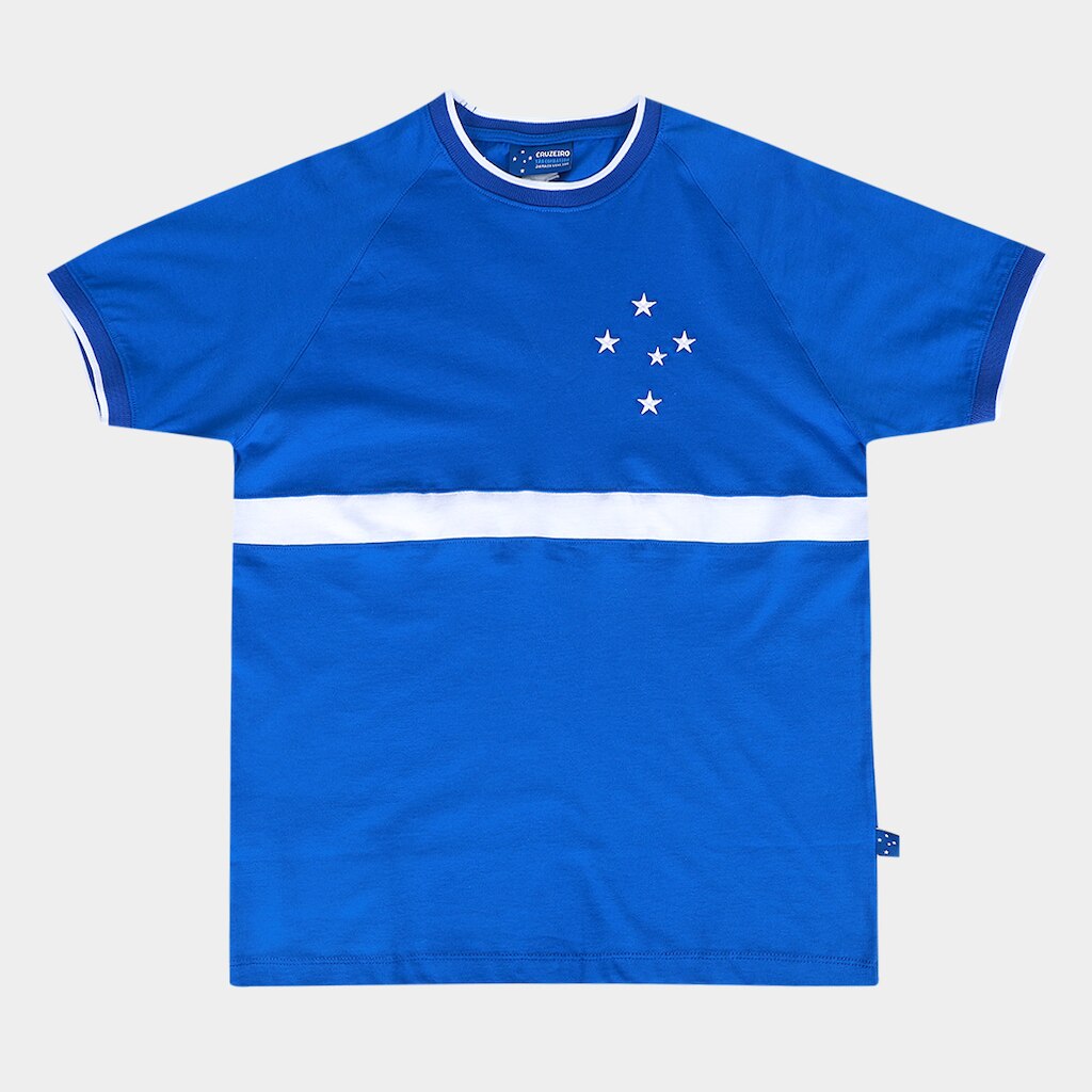 Camiseta Cruzeiro Raglan Juvenil