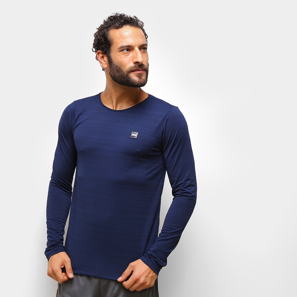Camiseta Everlast Mini Logo Manga Longa Masculina