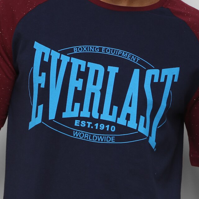 Camiseta Everlast Raglan Estampada Masculina