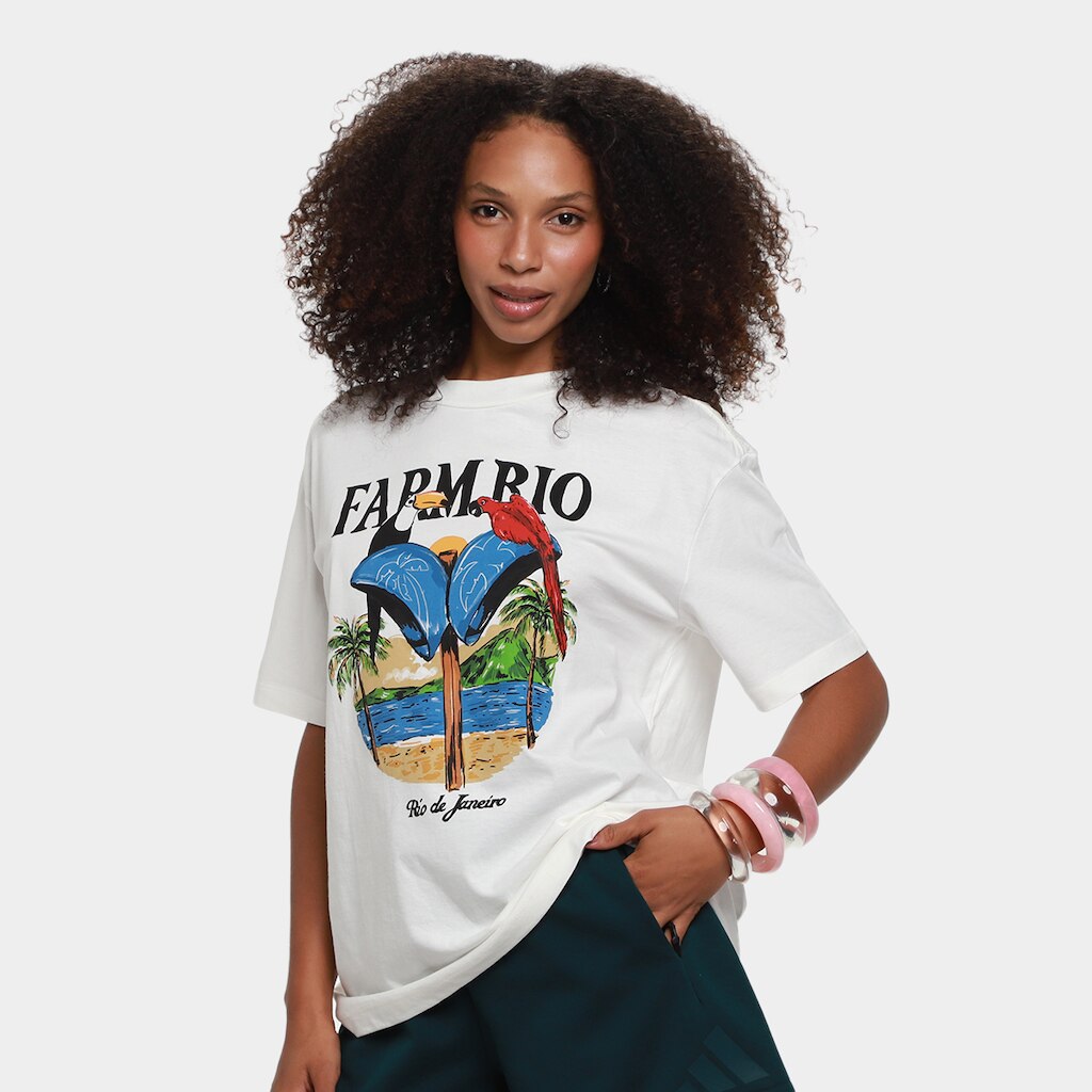 Camiseta Farm Casual Feminina