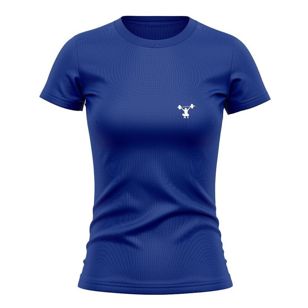 Camiseta Feminina Manga Curta Proteção Solar UV Estampada Agachamento
