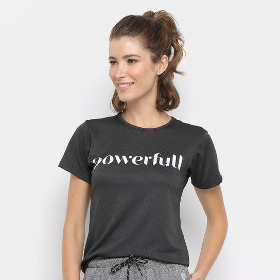 Camiseta Gonew Dry Touch Powerful Feminina - Preto