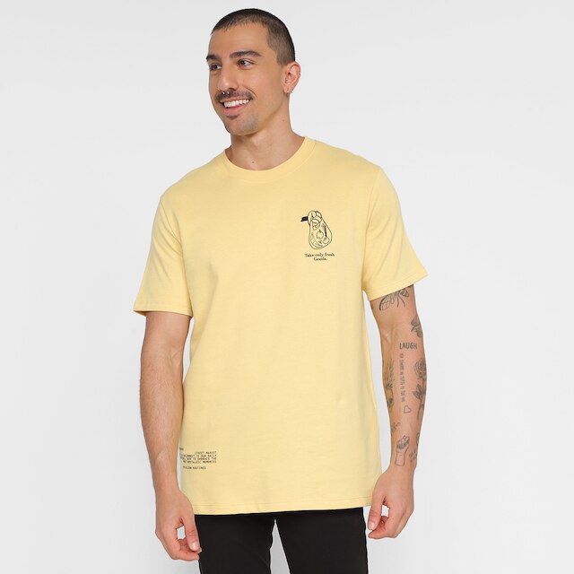 Camiseta Hering Básica Masculina - Amarelo Claro é boa?