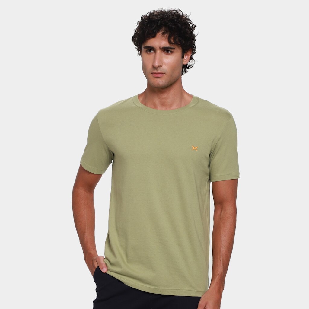 Camiseta Hering World Com Bordado Masculina