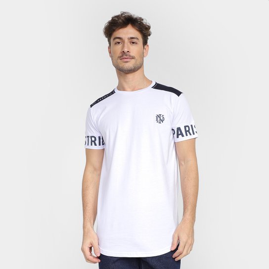 Camiseta Industrie Estampada Masculina - Branco Menor preço em Camiseta Industrie Estampada Masculina - Branco