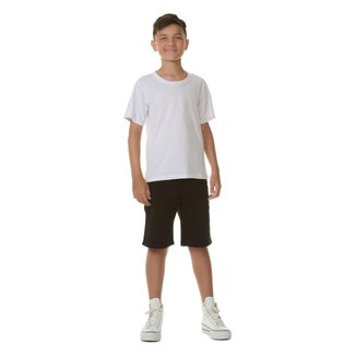 Camiseta Infantil Básica Juvenil 100% Algodão Lisa Unissex