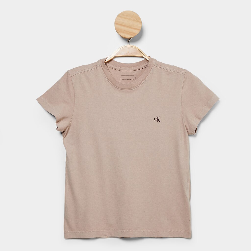 Camiseta Infantil Calvin Klein Monogram Menina