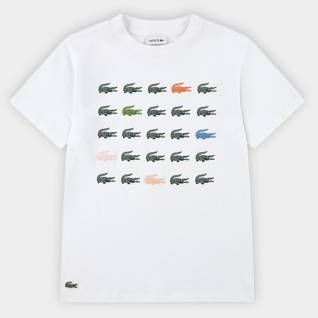 Camiseta Infantil Lacoste Croc Grid Menino