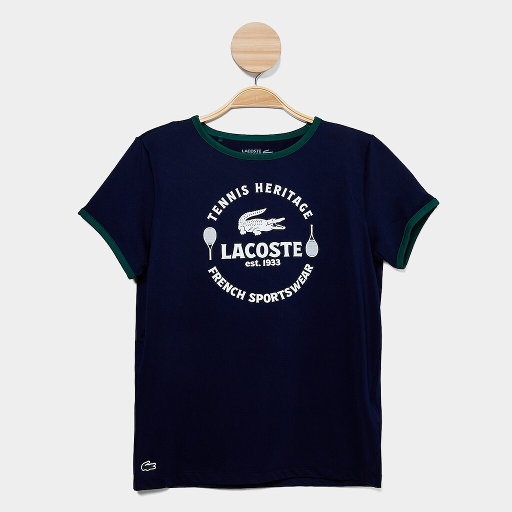 Camiseta Infantil Lacoste Sport Jersey Ringer Menina