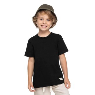 Camiseta Infantil Masculina Básica Trick Nick Preto
