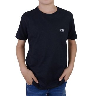 Camiseta Infantil Masculina King&Joe Básica Preta - CA0000