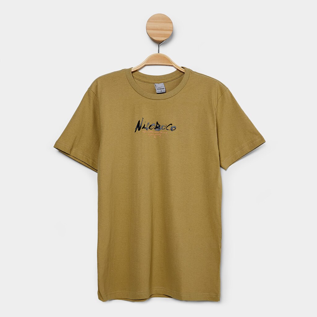 Camiseta Infantil Nicoboco Básica Cristal Menino