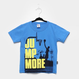 Camiseta Infantil Pulla Bulla Basquete Manga Curta Masculina