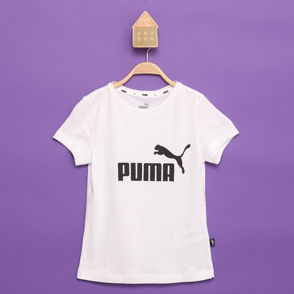 Camiseta Infantil Puma Essentials Logo Feminina