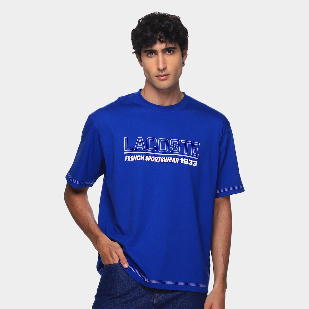 Camiseta Lacoste Estampada Masculina